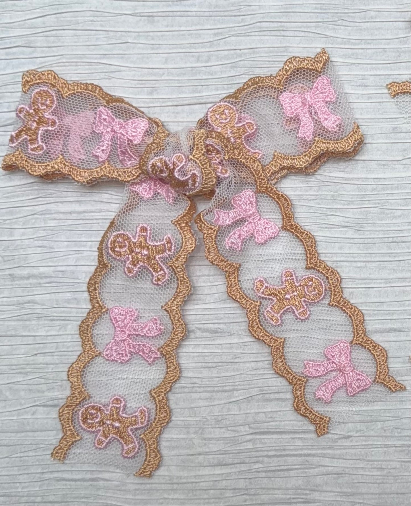 Can't Catch me..... Ginger Bread Lace Bows - Featuring GLT Lace