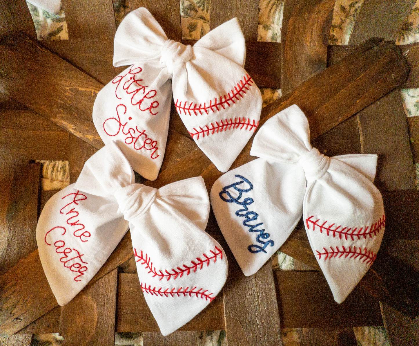 Classic Signature Baseball Bows