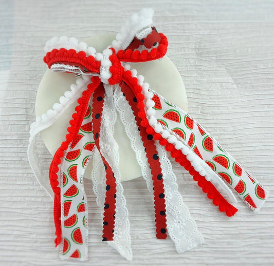 Ballet and Watermelon Messy Bows