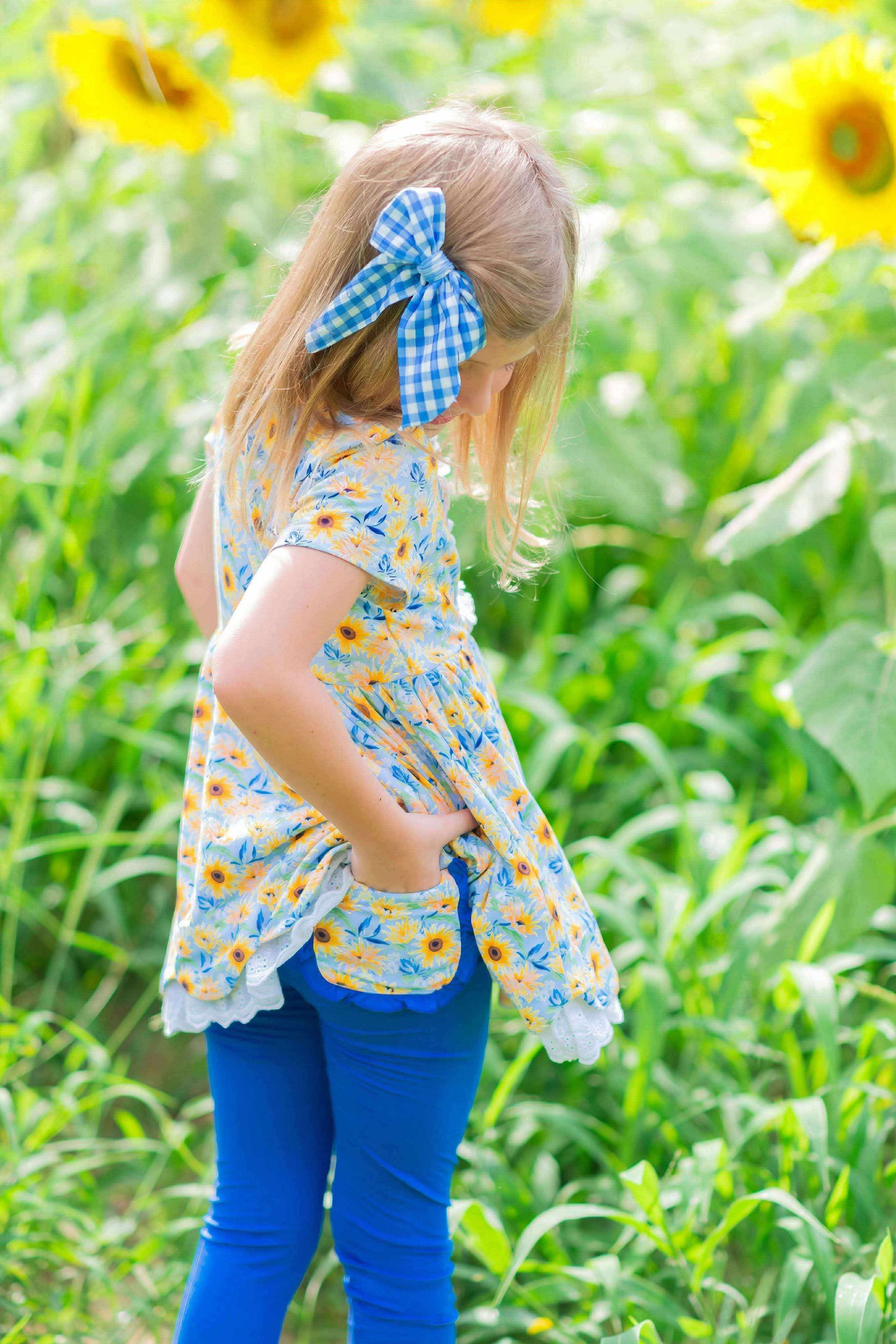 Gingham Collection - Bluebell Picnic and Pumpkin