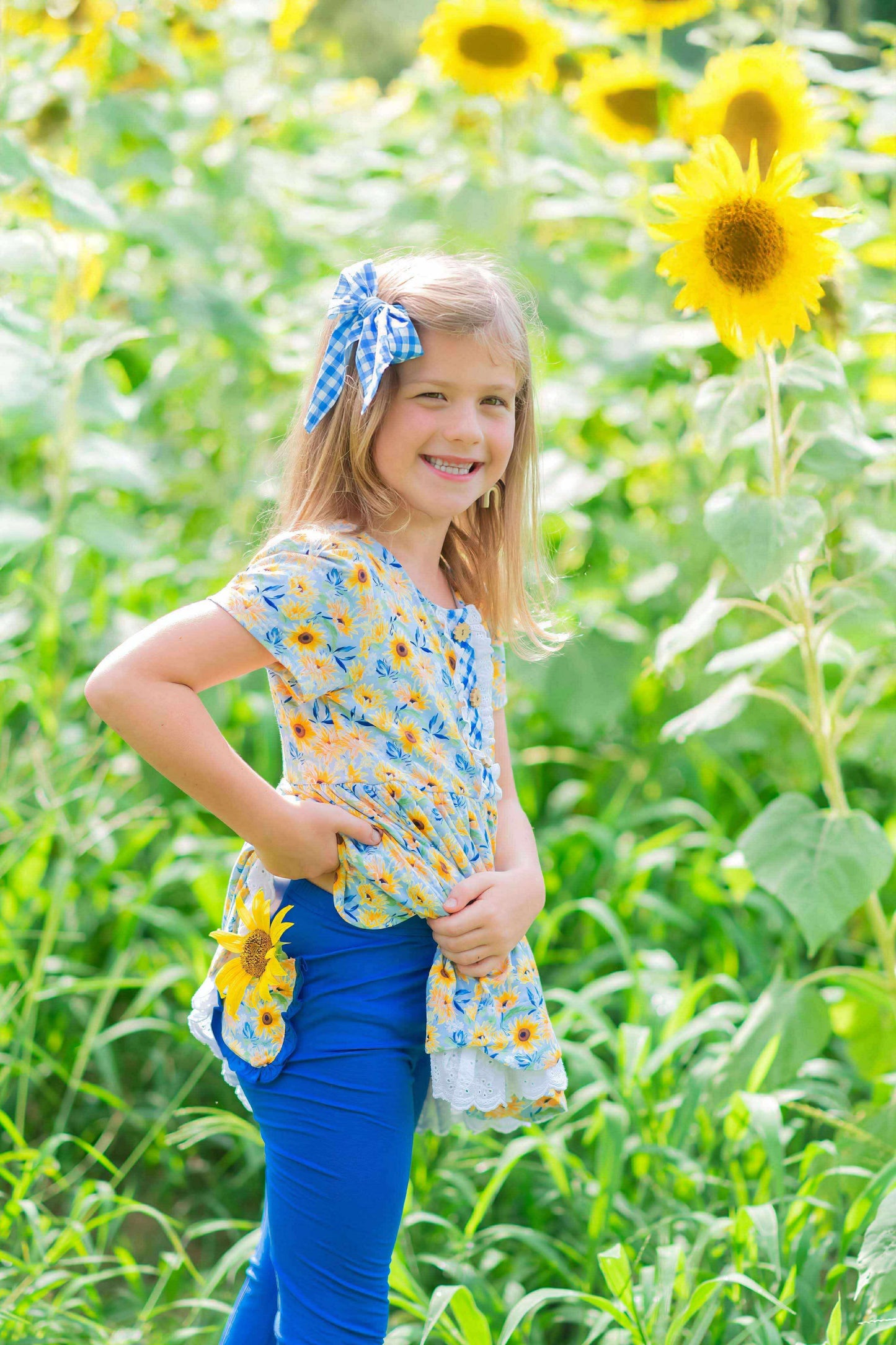 Gingham Collection - Bluebell Picnic and Pumpkin