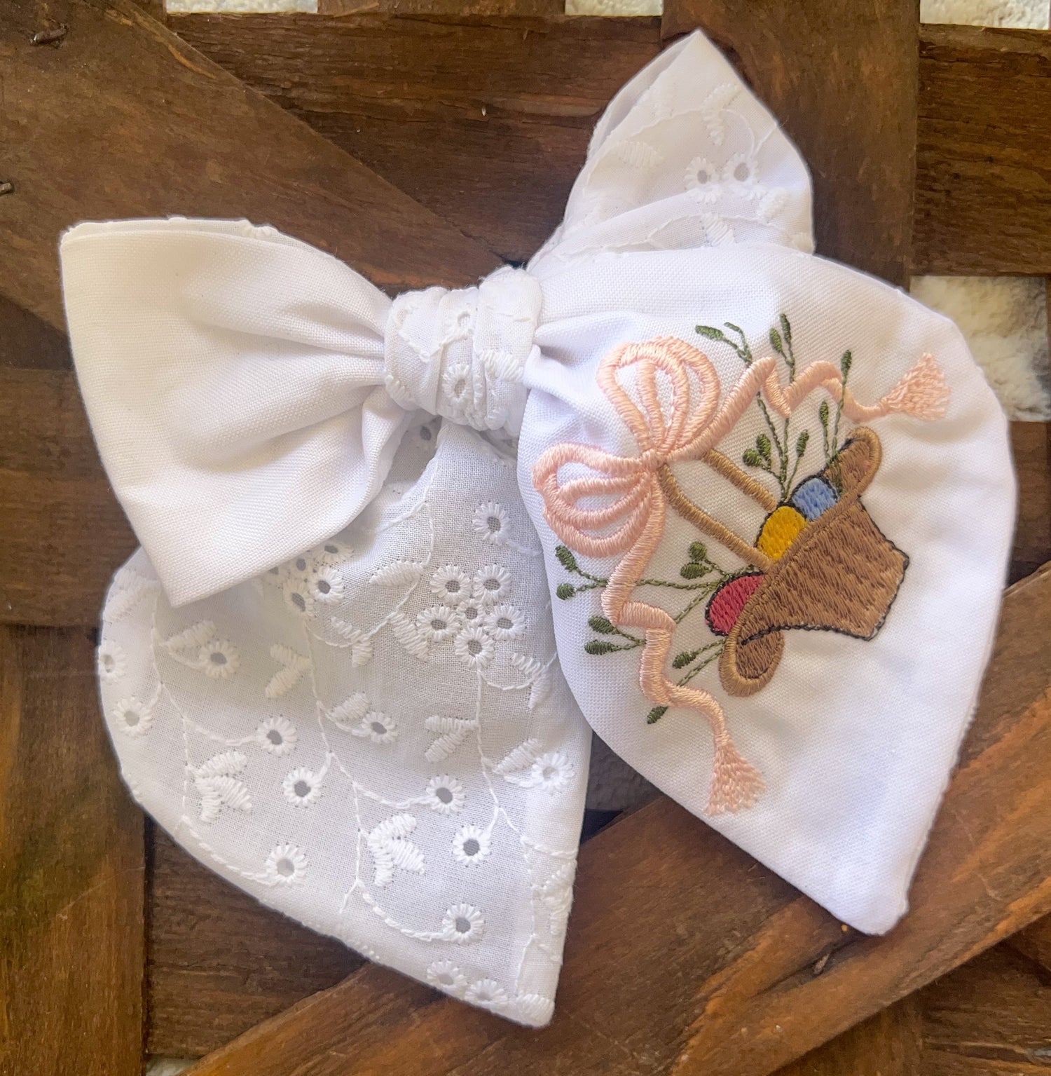 Machine Embroidered Bows