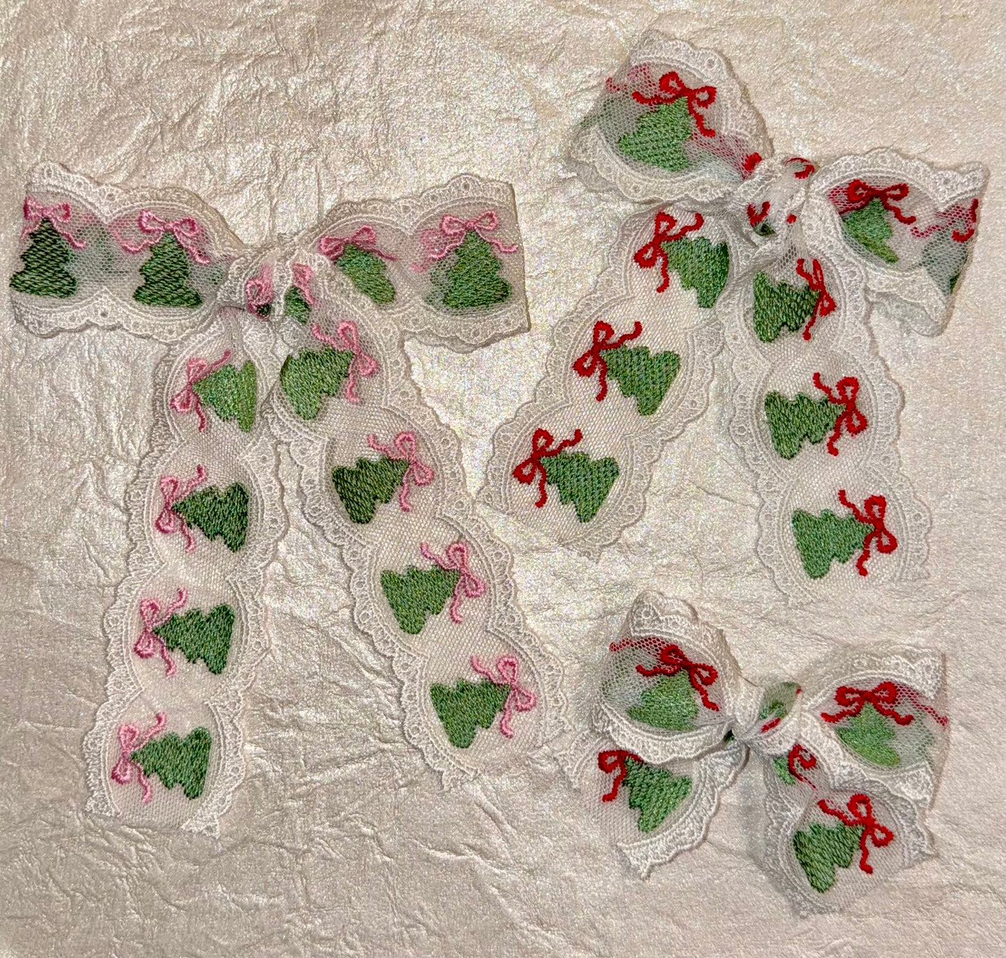 Tied Up in Tinsel Lace Bows