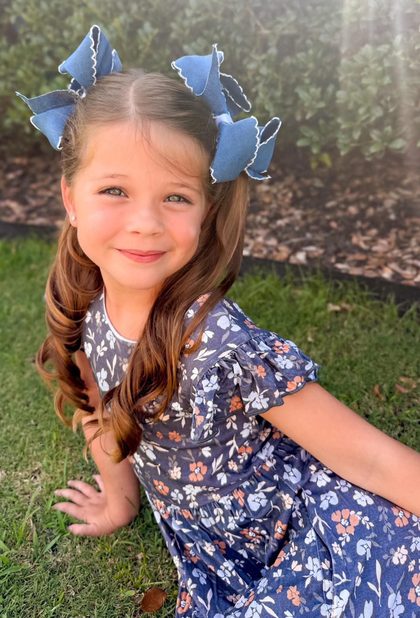 Blue Jean Baby Bows