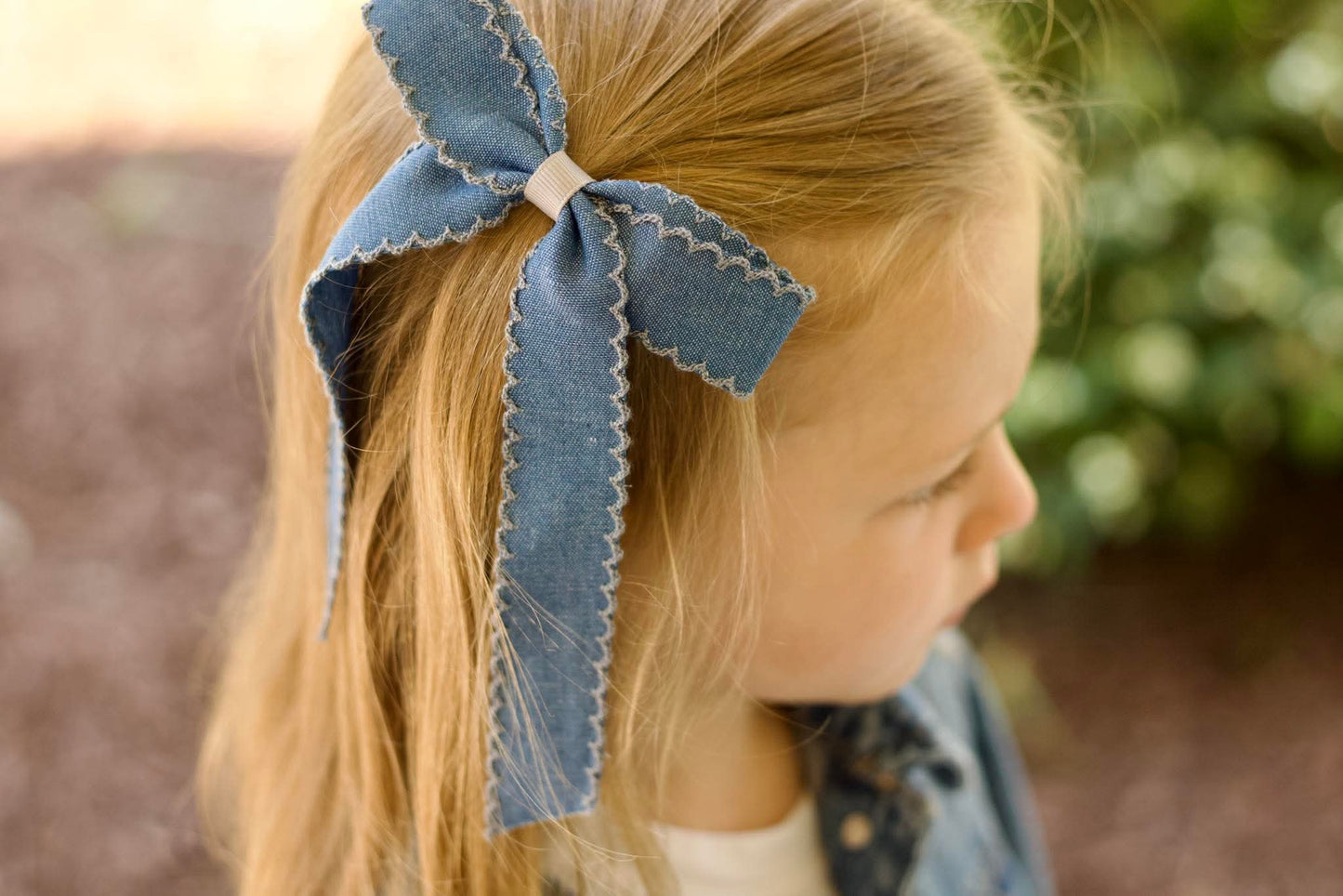 Blue Jean Baby Bows