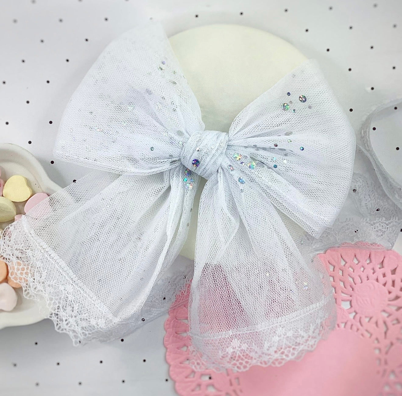 Fairy Dust Lace Bows