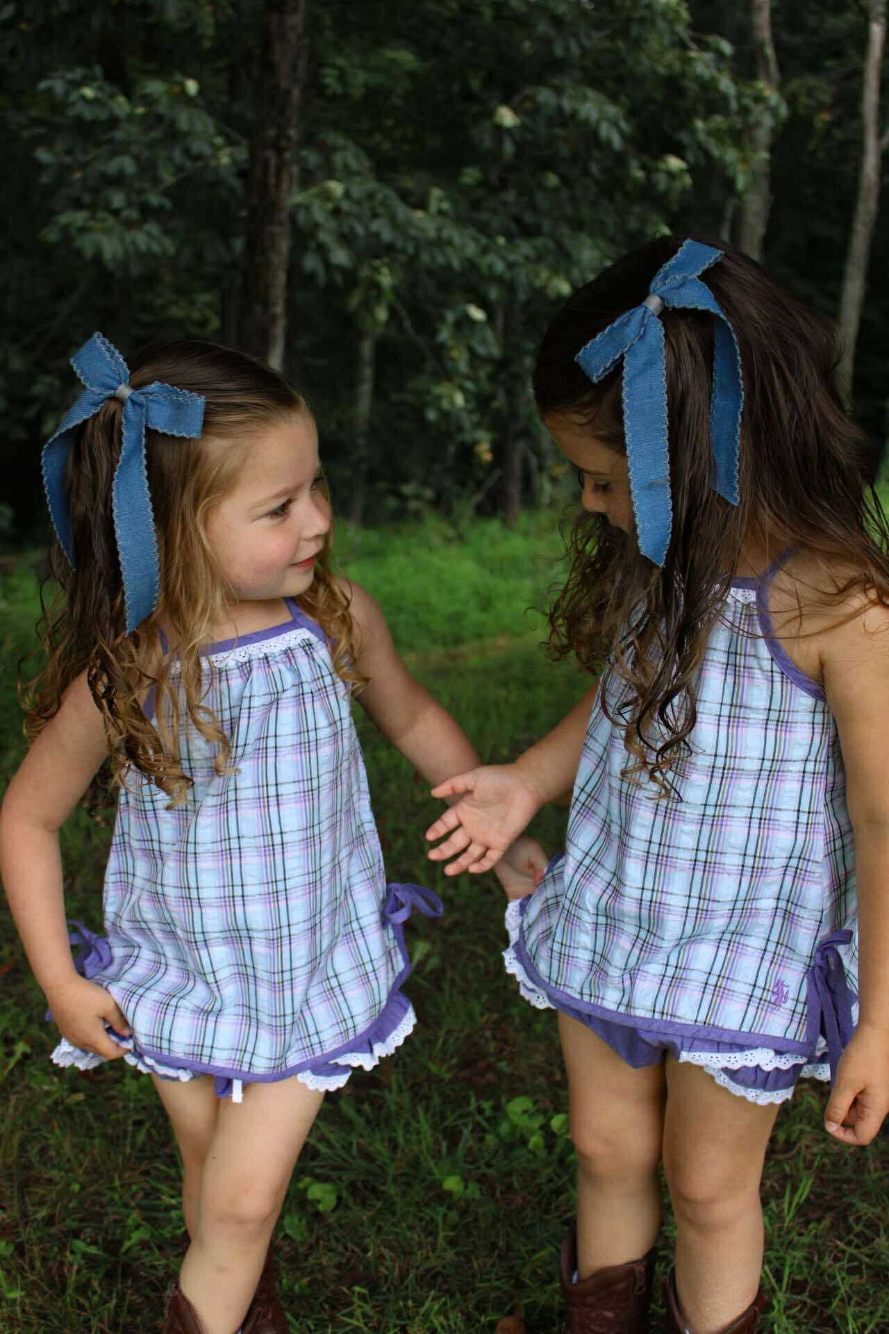Blue Jean Baby Bows
