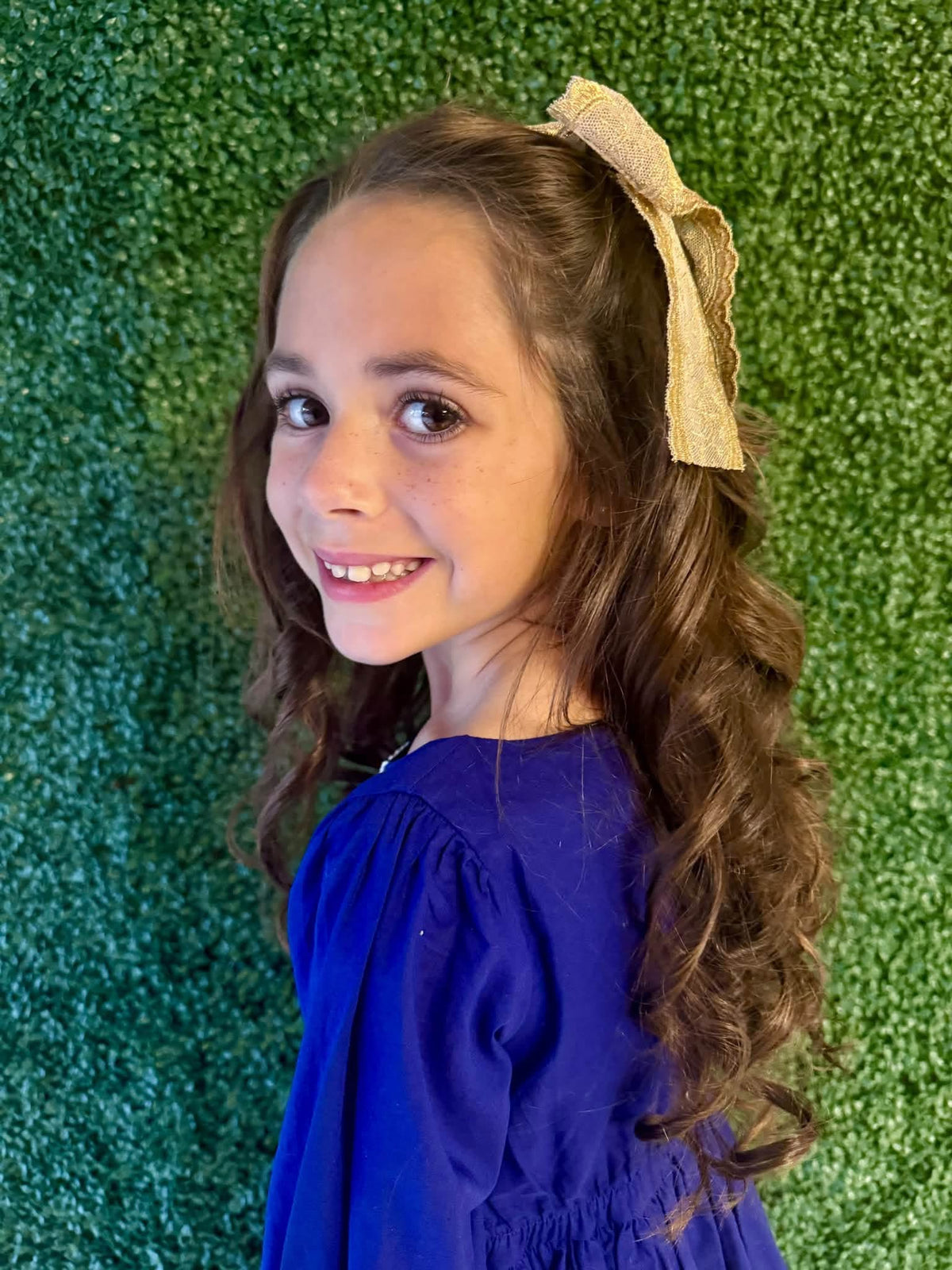 Festival of Lights Gold lace Bows