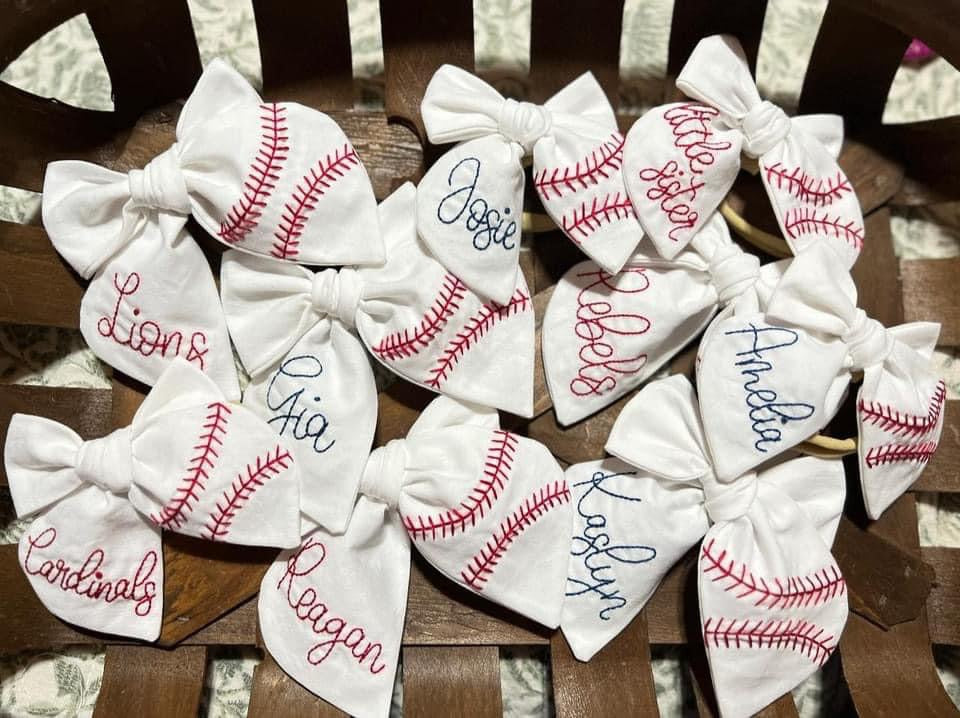 Classic Signature Baseball Bows