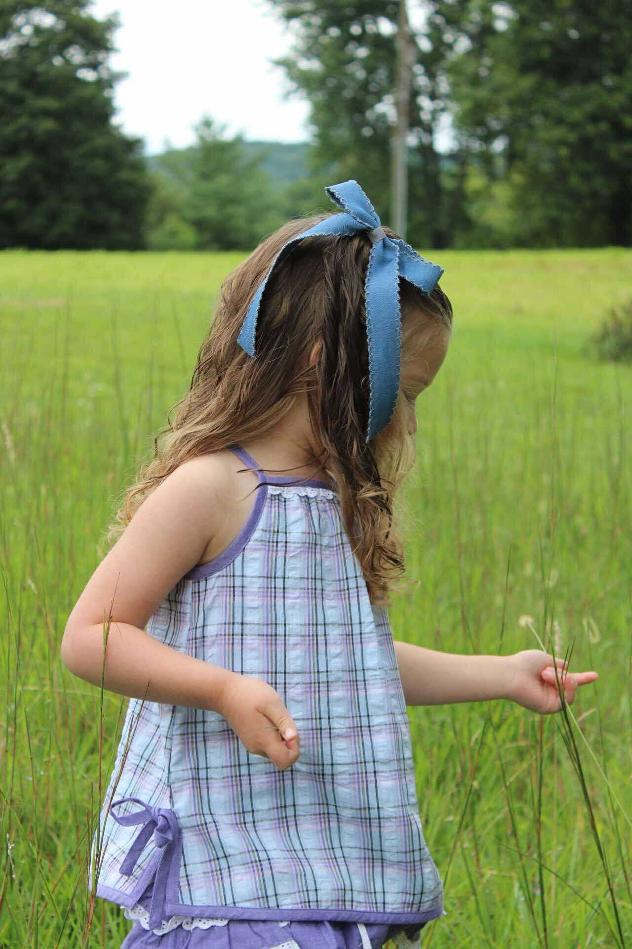 Blue Jean Baby Bows