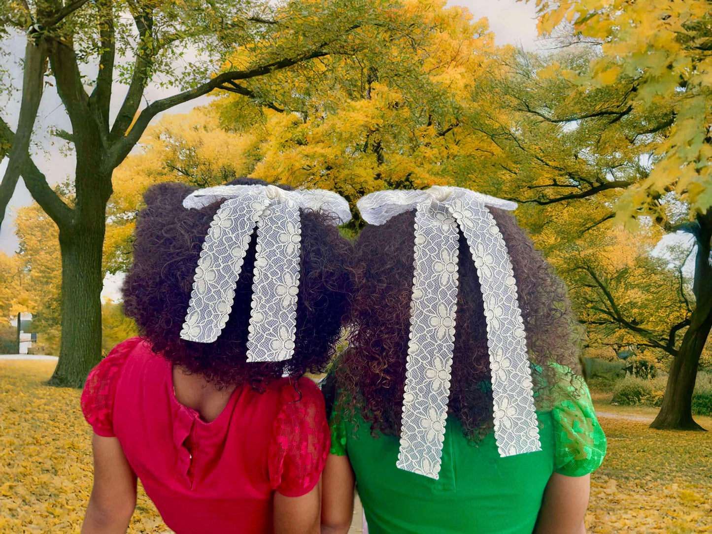 Luxe Lace Shimmer Bows