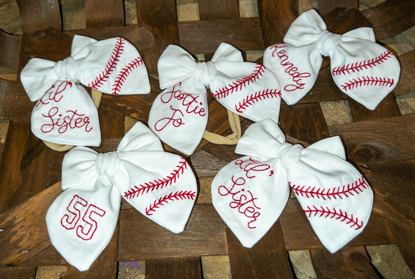 Classic Signature Baseball Bows
