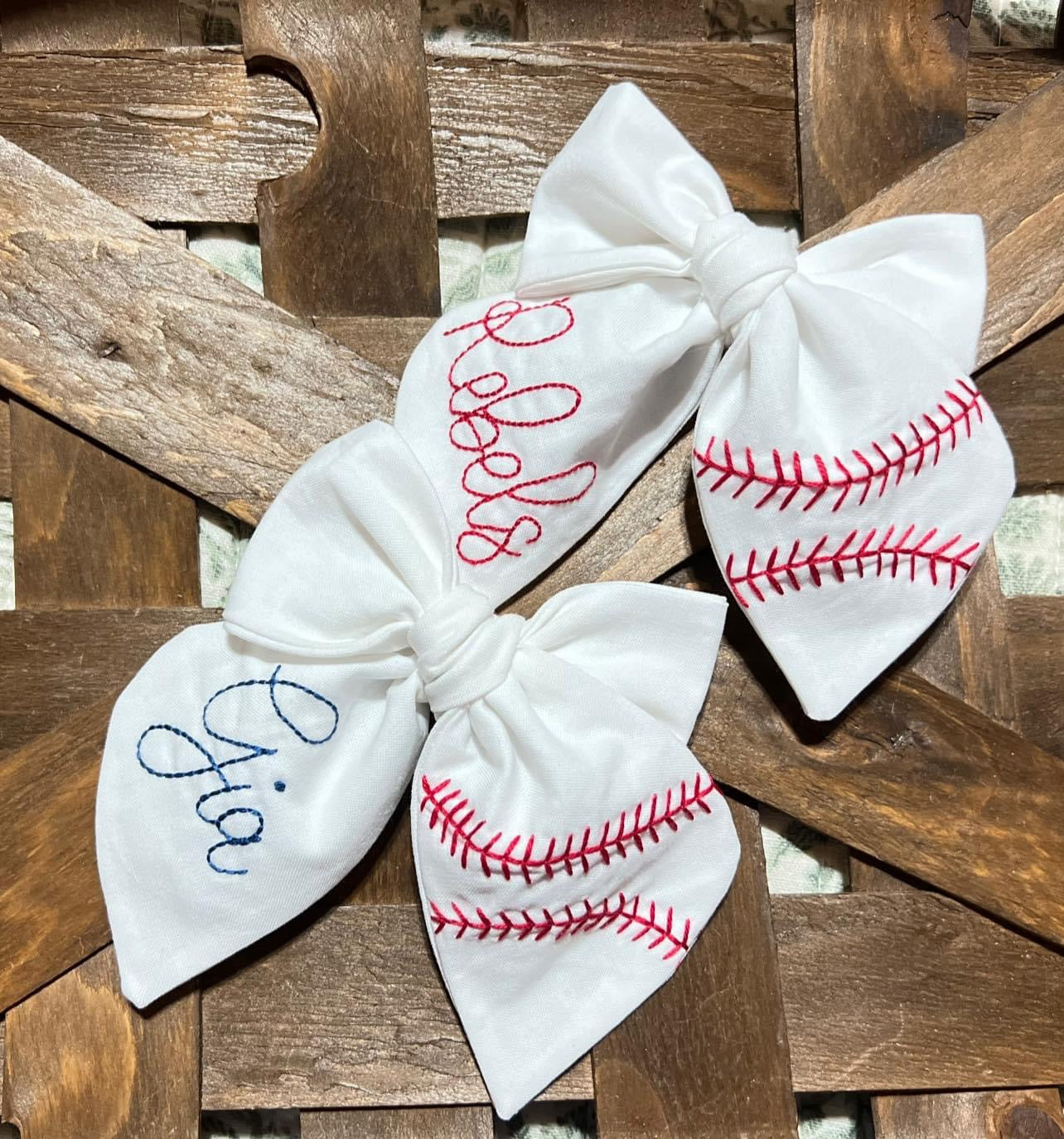 Classic Signature Baseball Bows