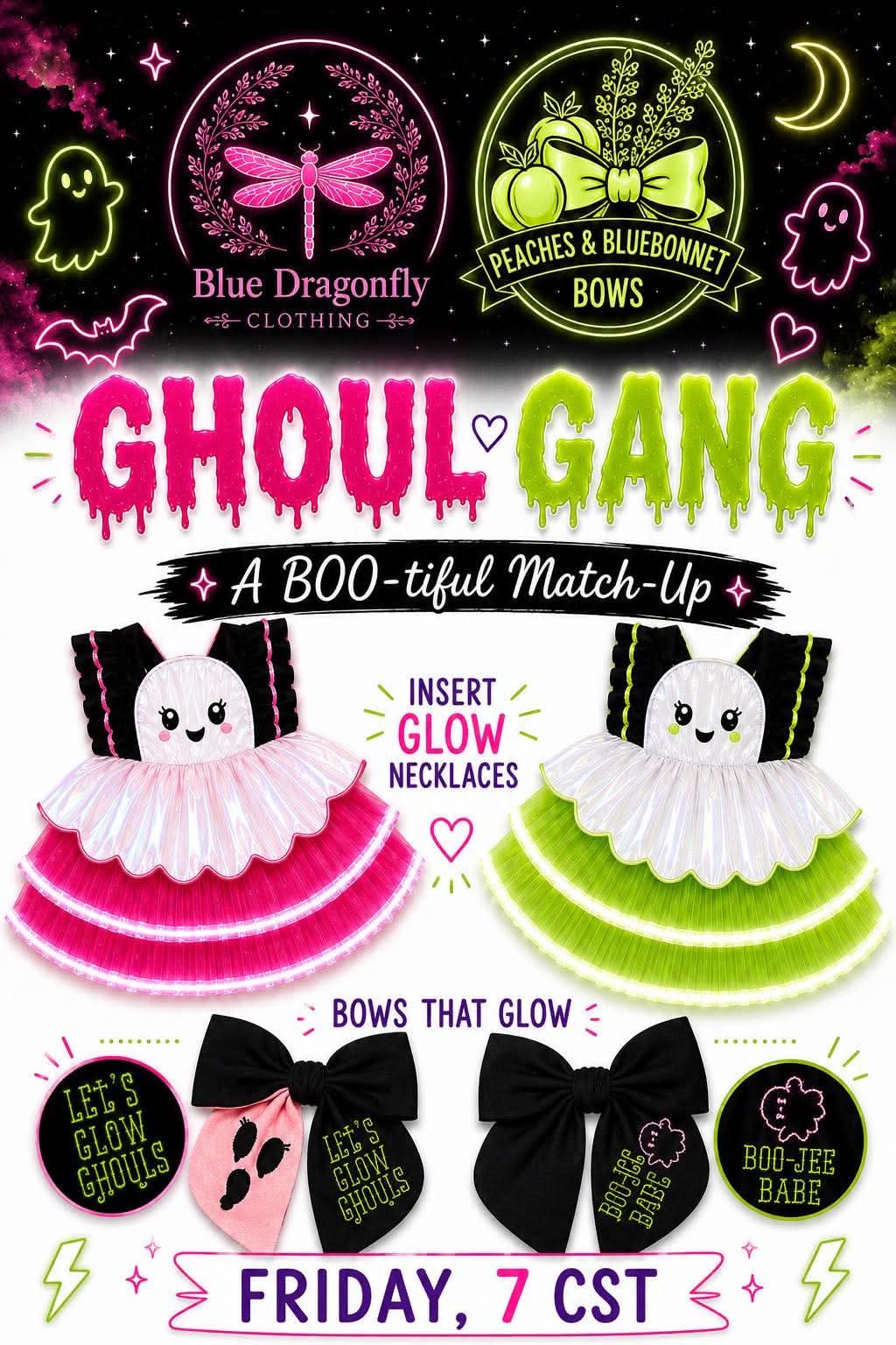 Ghoul Gang M2M Bow - Collab with Blue Dragonfly Clothing