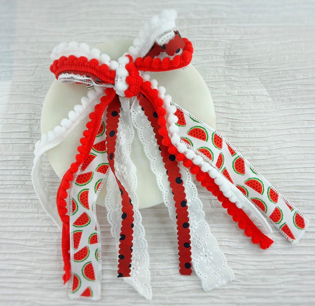 Ballet and Watermelon Messy Bows