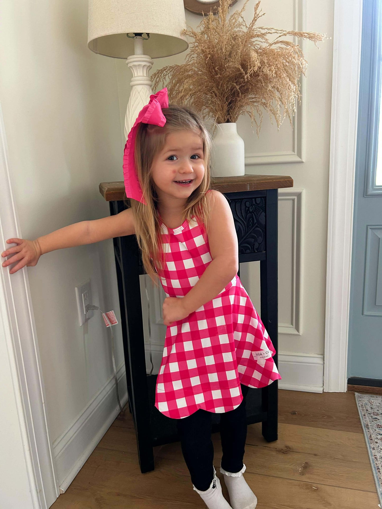 Spring Satin Ruffle Long Tail Bow