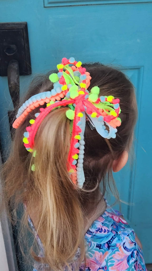 Neon Messy Bows