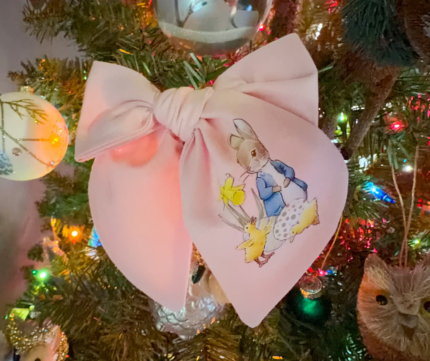 Peter and Friends Personalized Emboirdered Bows
