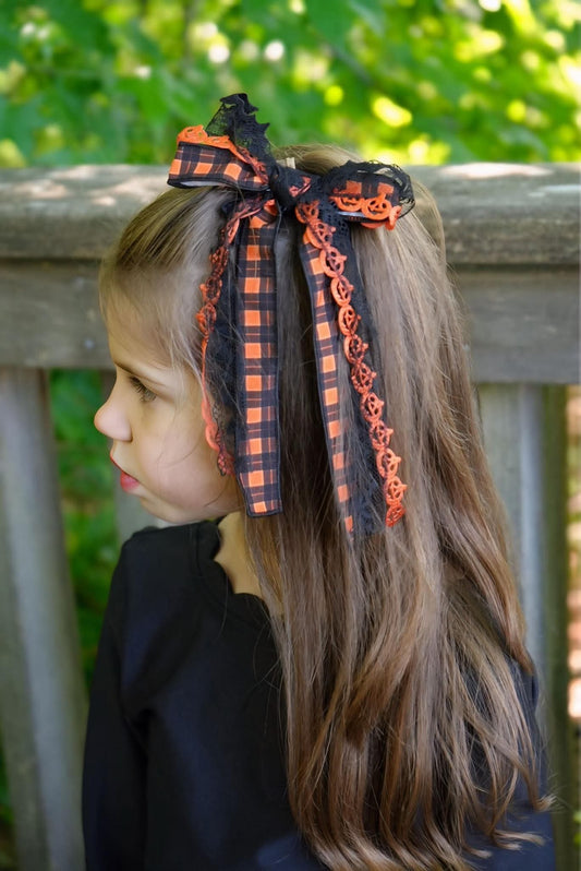 Halloween Messy Bows