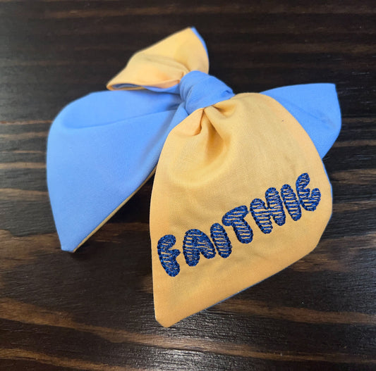 Blue Bestie Bow