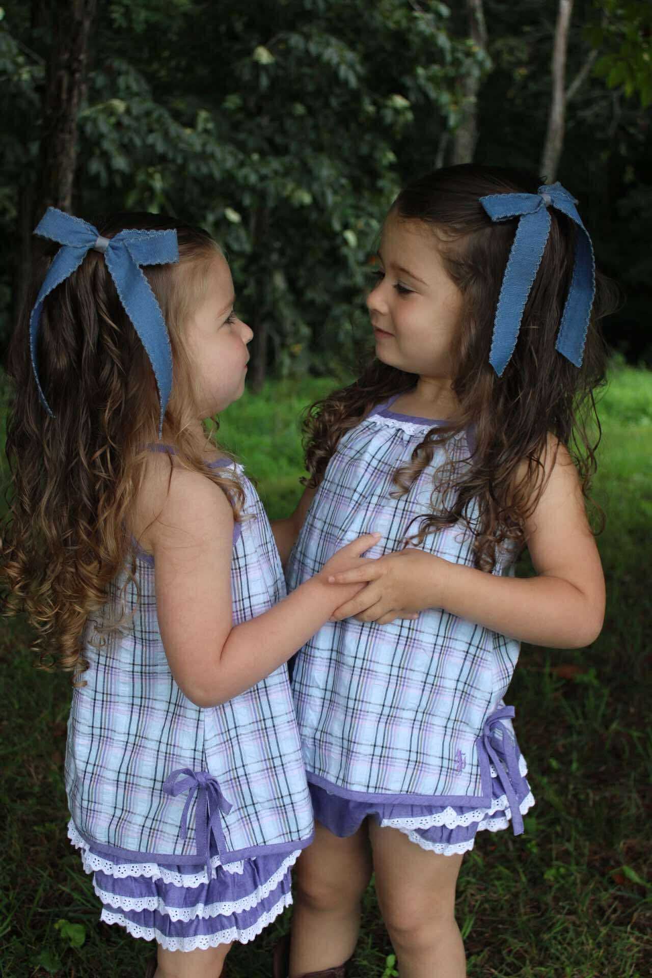 Blue Jean Baby Bows