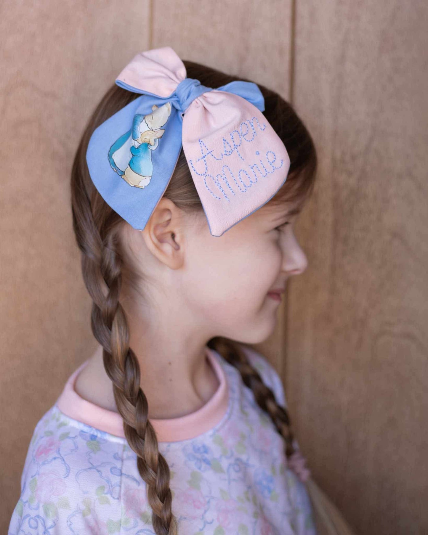 Peter and Friends Personalized Emboirdered Bows