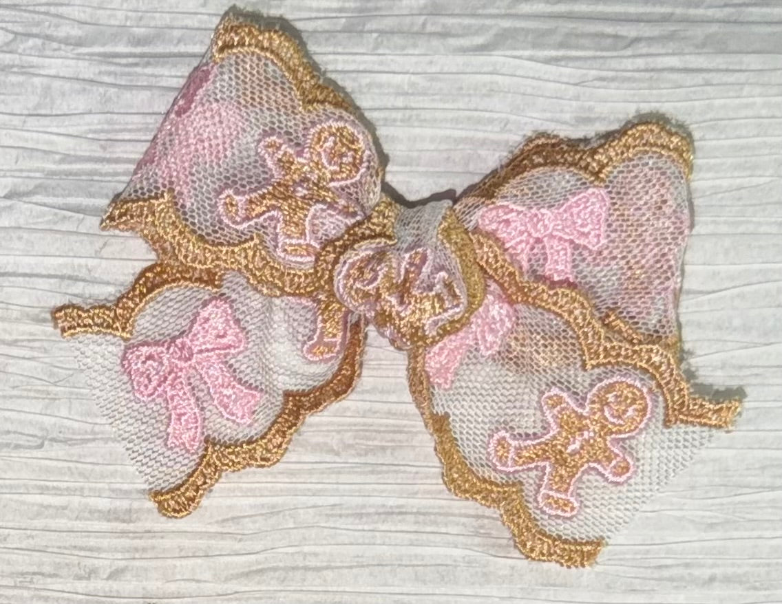 Can't Catch me..... Ginger Bread Lace Bows - Featuring GLT Lace