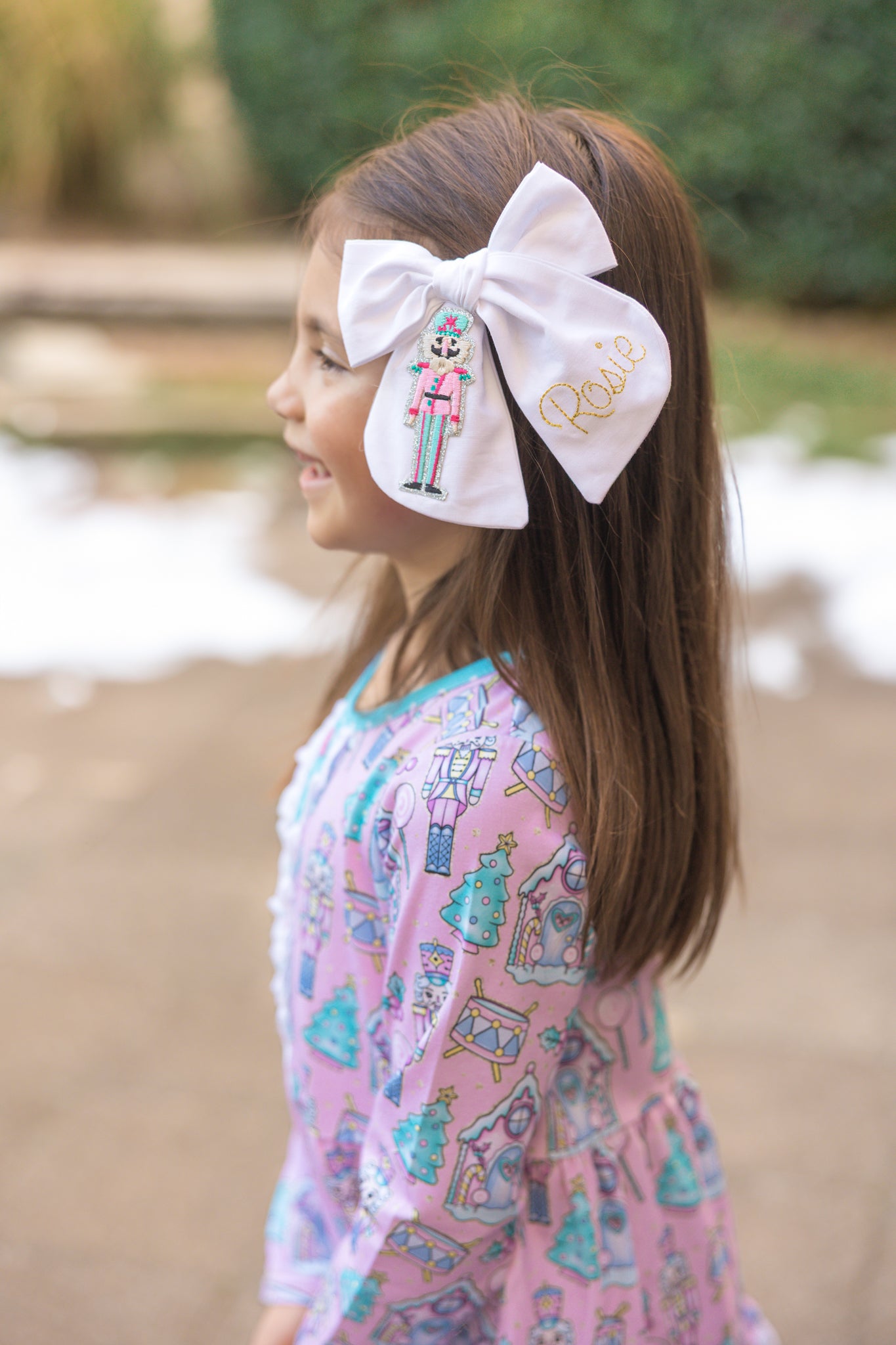 Nutcracker Ballet Bow – Peaches & Bluebonnet x Mini May