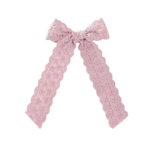 Embroidered Daisy Bows