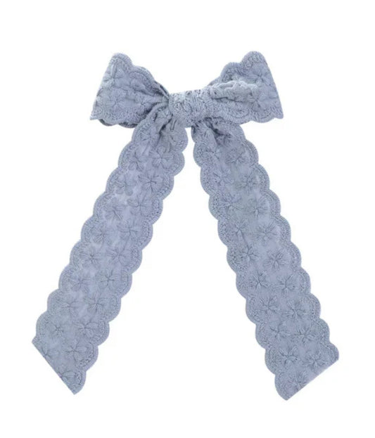 Embroidered Daisy Bows