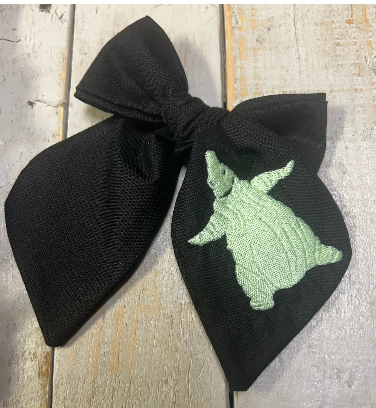 Nightmare Before Halloween Embroidered Bows