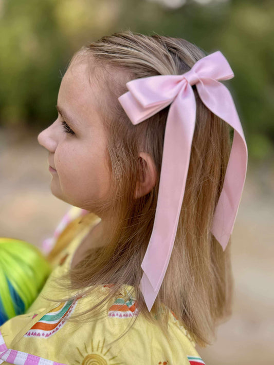 Satin Long Tail Bows - Back to School Edit