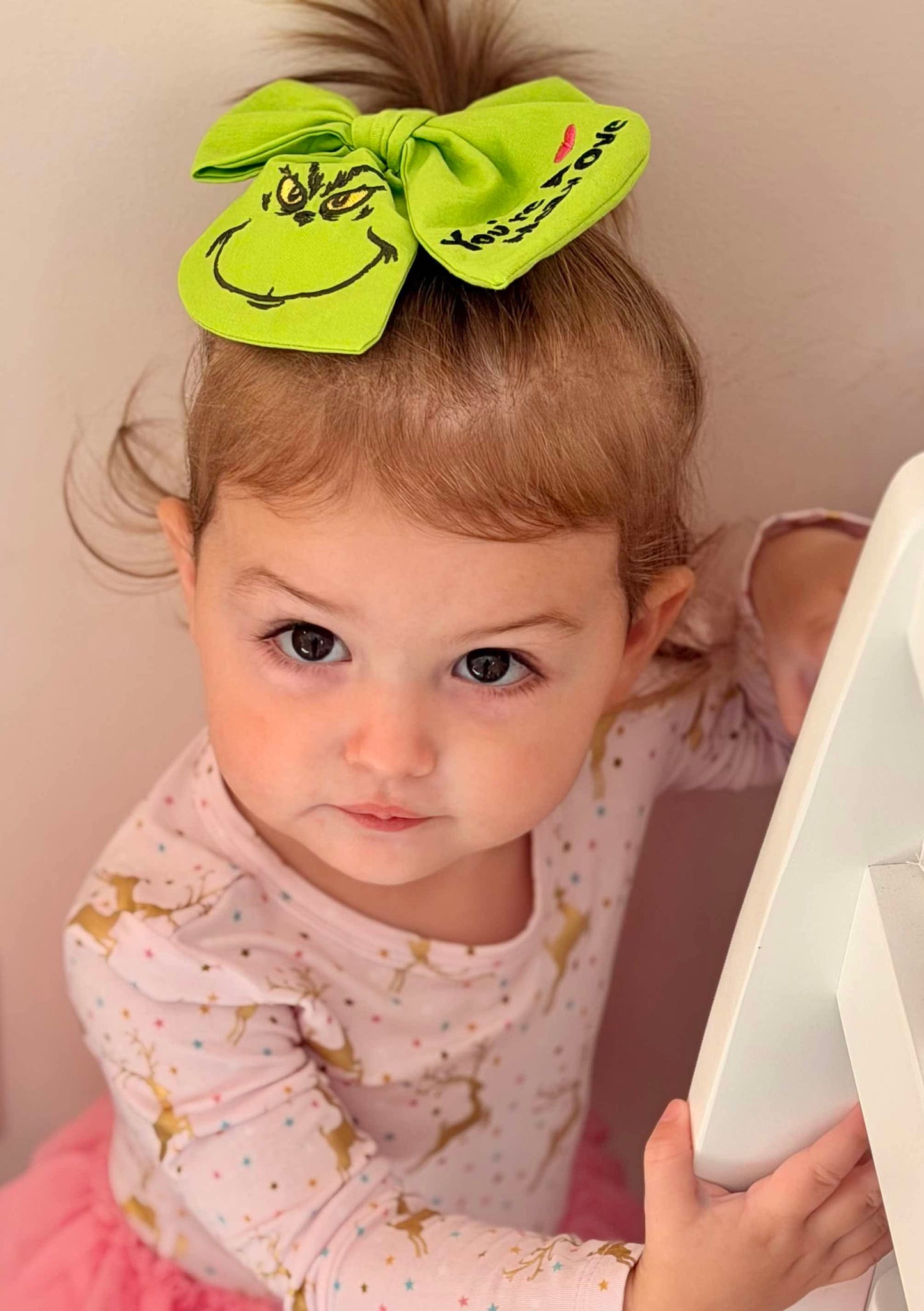 Meanie Greenie Collab with LVC and The Willing Accomplice - Solid Green Bows