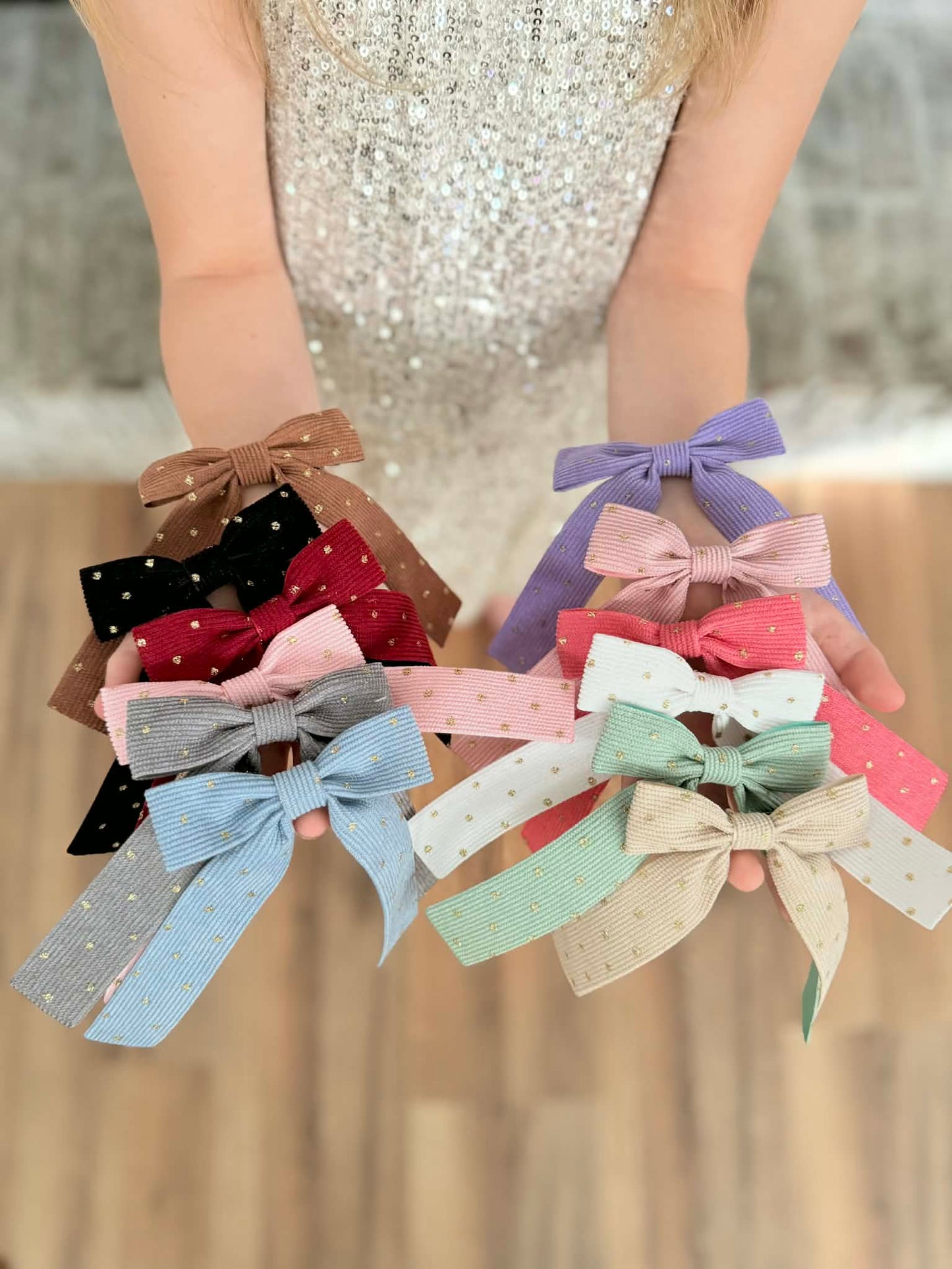 Classic Corduroy Tail Bows