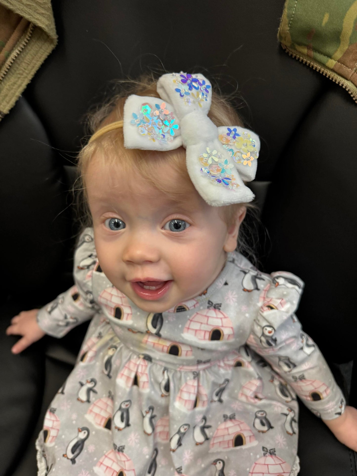 Velvet Sequin Pinwheel Bows
